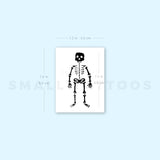 Skeleton Temporary Tattoo (Set of 3)