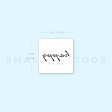 Happy Temporary Tattoo (Set of 3)