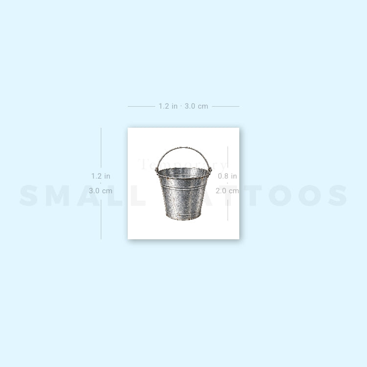 Bucket Temporary Tattoo (Set of 3)