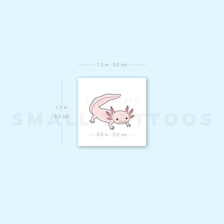 Axolotl Temporary Tattoo (Set of 3)