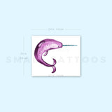 Narwhal By Ann Lilya Temporary Tattoo (Set of 3)