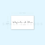 Handwritten We'll Be Alright Temporary Tattoo (Set of 3)