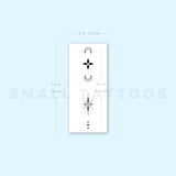 Finger Composition 5 Temporary Tattoo (Set of 3)