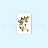 Small Rasperry By Ann Lilya Temporary Tattoo (Set of 3)