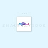 Small Dolphin By Ann Lilya Temporary Tattoo (Set of 3)