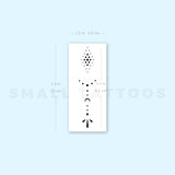 Finger Composition 1 Temporary Tattoo (Set of 3)