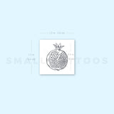 Pomegranate Temporary Tattoo (Set of 3)