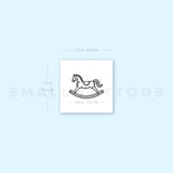 Rocking Horse Temporary Tattoo (Set of 3)