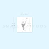 Stork Temporary Tattoo (Set of 3)