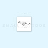 Small Running Cheetah Temporary Tattoo (Set of 3)