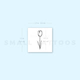 Small Tulip Temporary Tattoo (Set of 3)