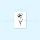 Lily Flower Temporary Tattoo (Set of 3)
