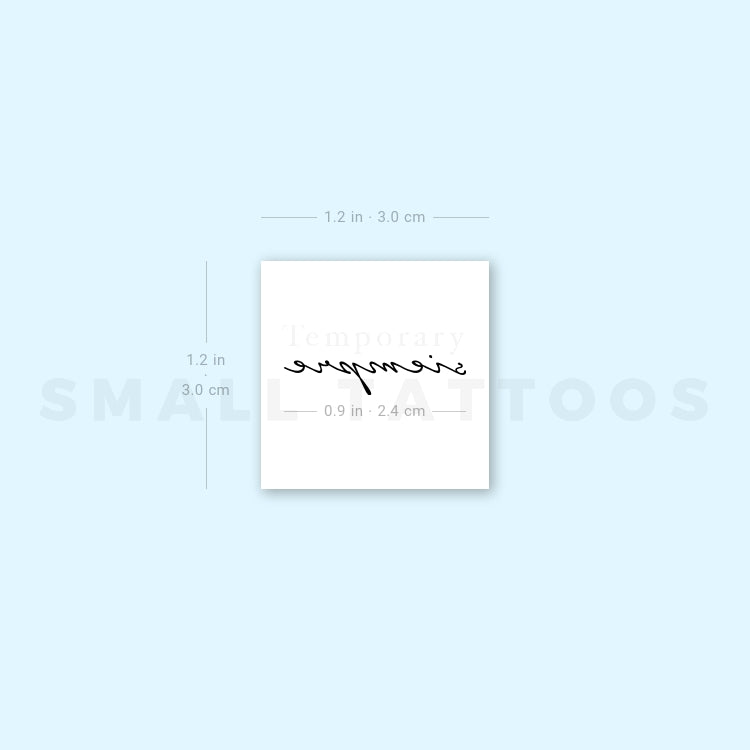 Siempre Temporary Tattoo (Set of 3)