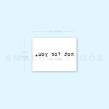 Not For You. Temporary Tattoo (Set of 3)