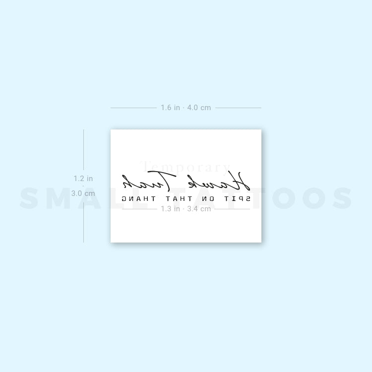 Hawk Tuah Spit On That Thang Temporary Tattoo (Set of 3)