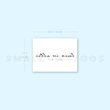 Luce In Altis Temporary Tattoo (Set of 3)