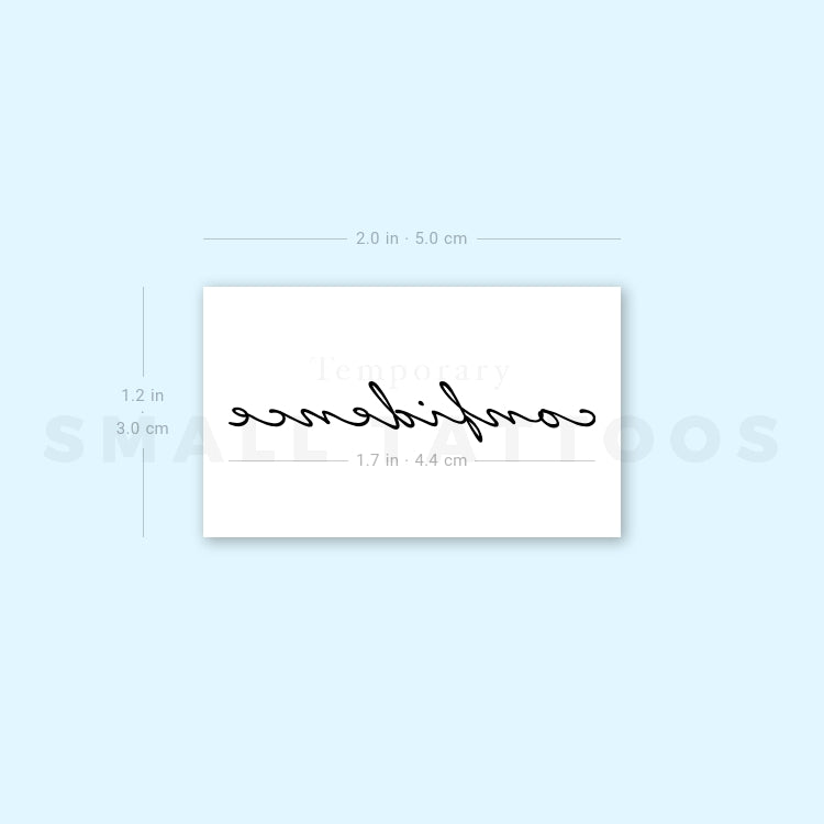 Confidence Temporary Tattoo (Set of 3)