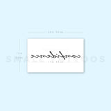 Confidence Temporary Tattoo (Set of 3)