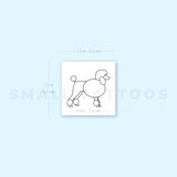 Poodle Temporary Tattoo (Set of 3)