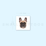 Frenchie Portrait Temporary Tattoo (Set of 3)
