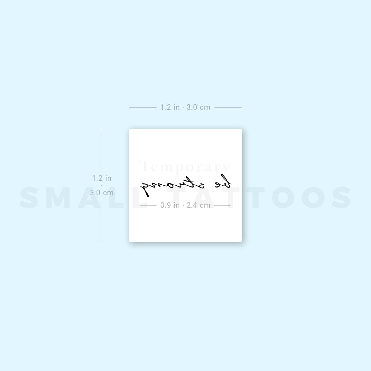 Be Strong Temporary Tattoo (Set of 3)