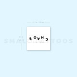Chaotic CHAOS Temporary Tattoo (Set of 3)