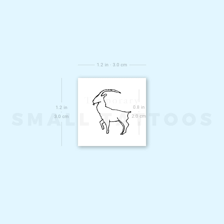 Ibex Temporary Tattoo (Set of 3)