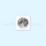 Small Full Moon Temporary Tattoo (Set of 3)