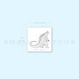 Godzilla Temporary Tattoo (Set of 3)