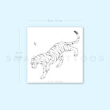 Tiger By Stefano Mazza Temporary Tattoo (Set of 3)
