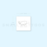 Minimalist Whale Temporary Tattoo (Set of 3)