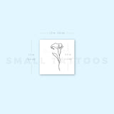 Calla Lily Temporary Tattoo (Set of 3)