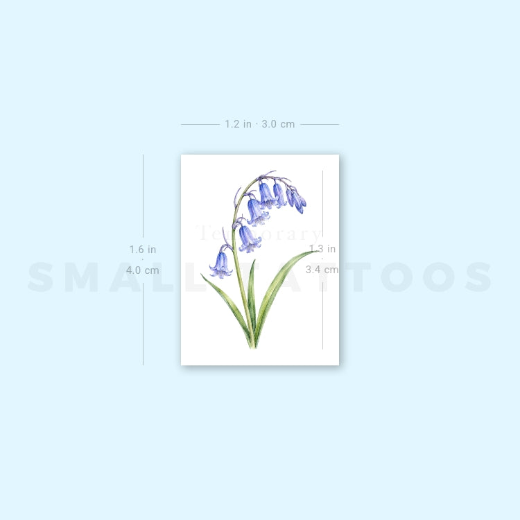 Bluebell Temporary Tattoo (Set of 3)