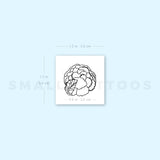 Cauliflower Temporary Tattoo (Set of 3)