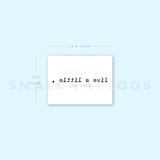 Live A Little Temporary Tattoo (Set of 3)