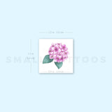 Pink Hydrangea Temporary Tattoo (Set of 3)