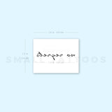 No Regrets Temporary Tattoo (Set of 3)