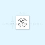 Small Sand Dollar Temporary Tattoo (Set of 3)