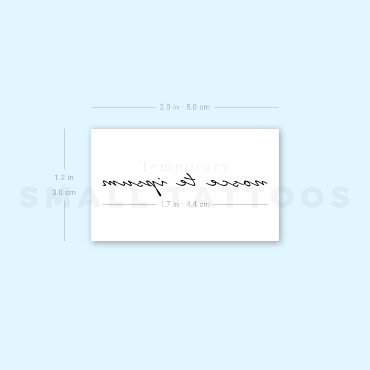 Nosce Te Ipsum Tatuaje Temporal (Conjunto de 3)