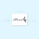 Breathe + Symbol Temporary Tattoo (Set of 3)