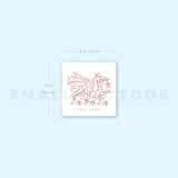 Welsh Dragon Temporary Tattoo (Set of 3)