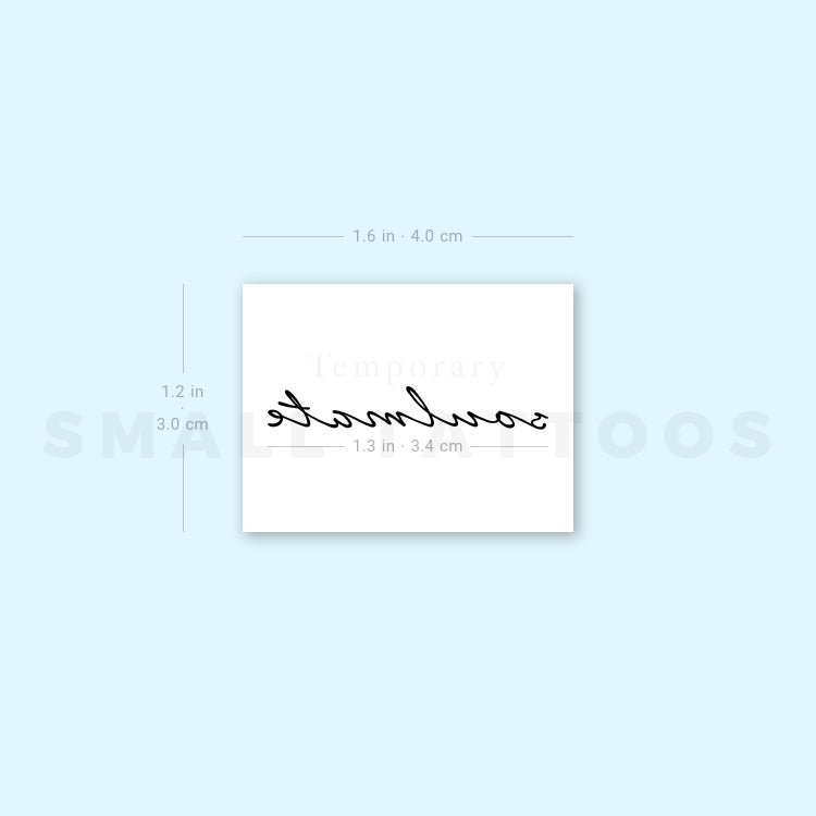 Soulmate Temporary Tattoo (Set of 3)