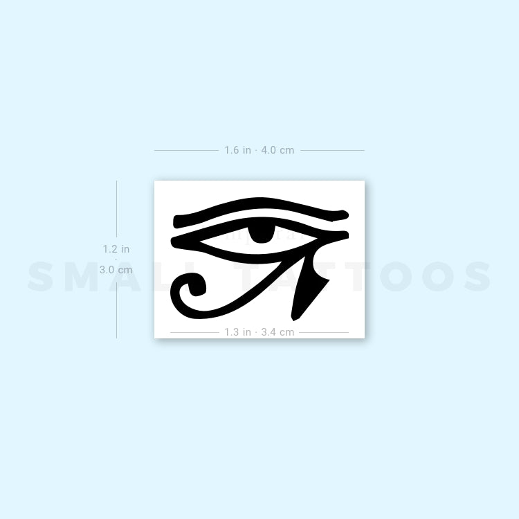 Tatuaje temporal del Ojo de Horus (juego de 3)