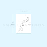 Star Moon Mermaid By Stefano Mazza Temporary Tattoo (Set of 3)