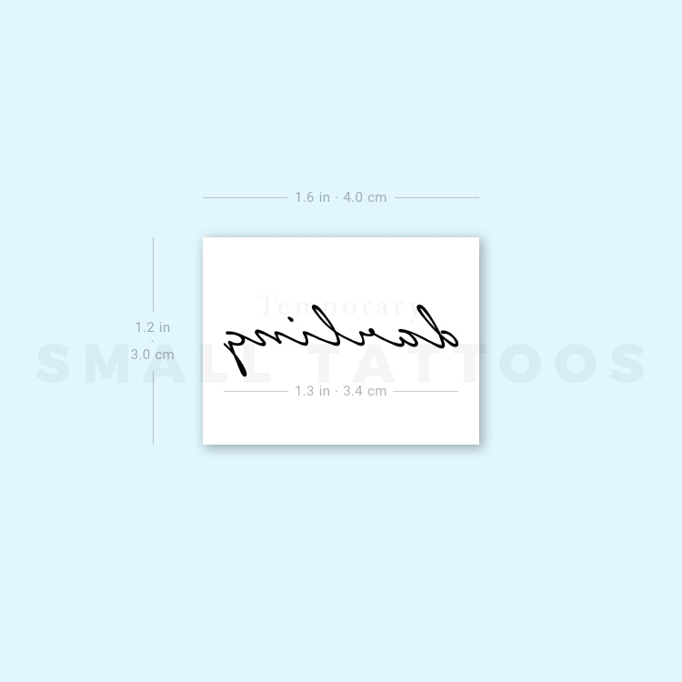Darling Temporary Tattoo (Set of 3)