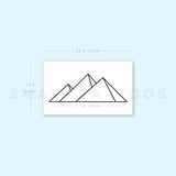 Pyramids Temporary Tattoo (Set of 3)