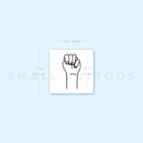 Sign Language M Temporary Tattoo (Set of 3)