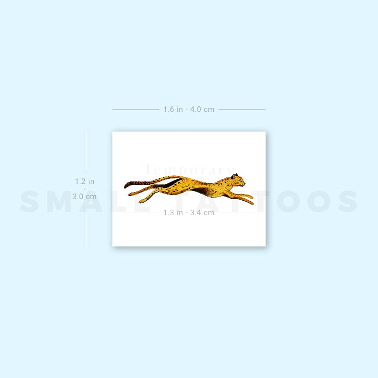 Small Leopard By Ann Lilya Temporary Tattoo (Set of 3)