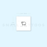Tiny Sheep Temporary Tattoo (Set of 3)