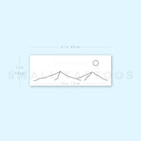 Mountain Temporary Tattoo By M3.Ink (Set of 3)